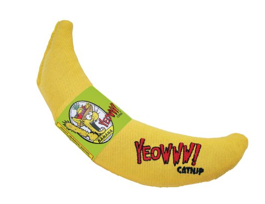 Yeowww! Catnip Toy, Yellow Banana