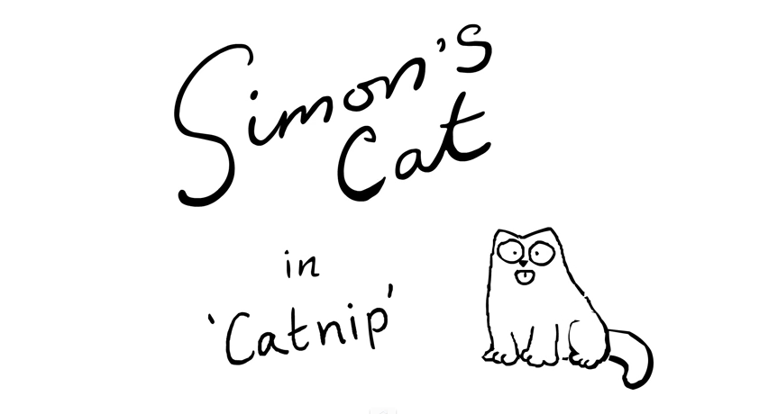 Screenshot of Simon's Cat in Catnip - YouTube video
